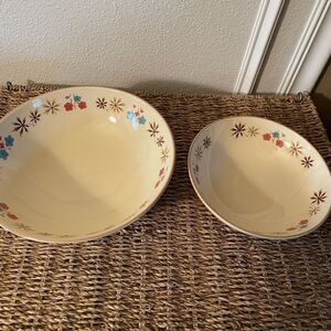 Franciscan Larkspur 1950’s Serving Bowls Set